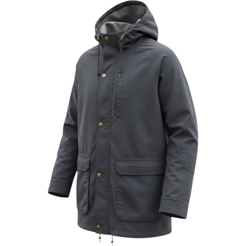 Original Penguin by Munsingwear Rain Coat M Navy Hooded‎ Jacket Cotton Blend